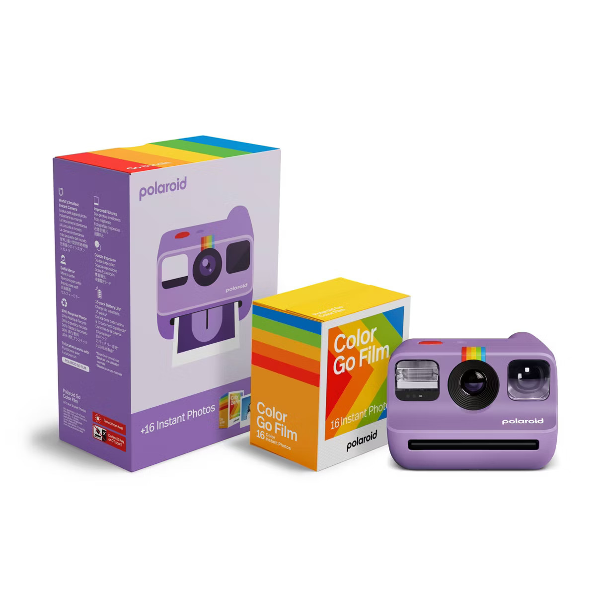 Polaroid Go Everything Bundle Film Camera - Purple: Automatic Focus Instant Format | Target
