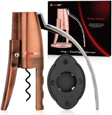 Quality Compact Vertical Lever Corkscrew Wine Opener with Foil Cutter. 3 Seconds to Open a Bottle... | Amazon (US)