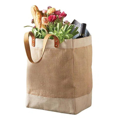 Burlap Natural Market Bag | Wayfair North America