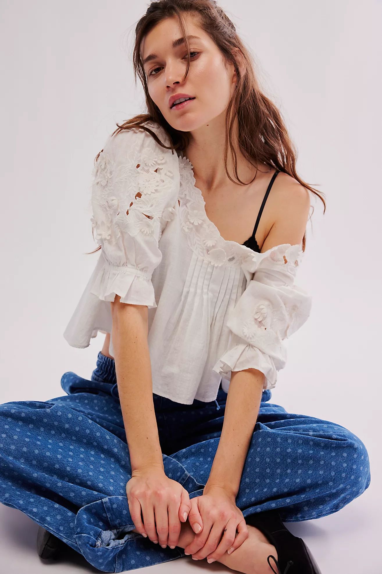 Sophie Embroidered Top | Free People (Global - UK&FR Excluded)