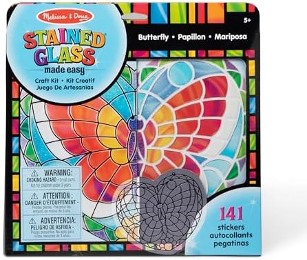Melissa & Doug Stained Glass Made Easy Activity Kit: Butterfly - 140+ StickersKids Sticker Staine... | Amazon (CA)