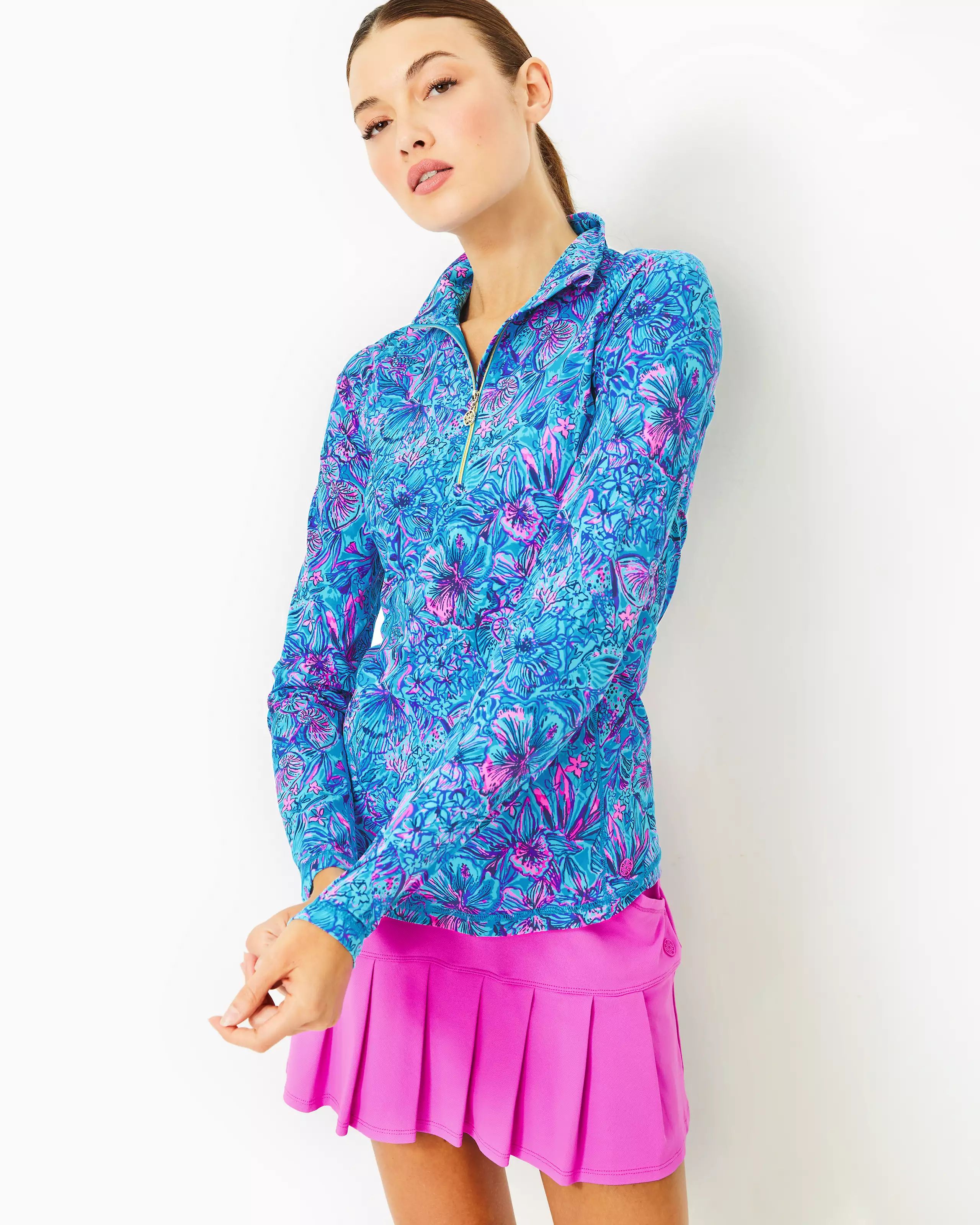 UPF 50+ Luxletic Justine Pullover | Lilly Pulitzer | Lilly Pulitzer