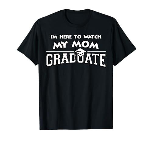 My Mom Graduated Matching Family Graduation Party Gift T-Shirt Small | Amazon (US)