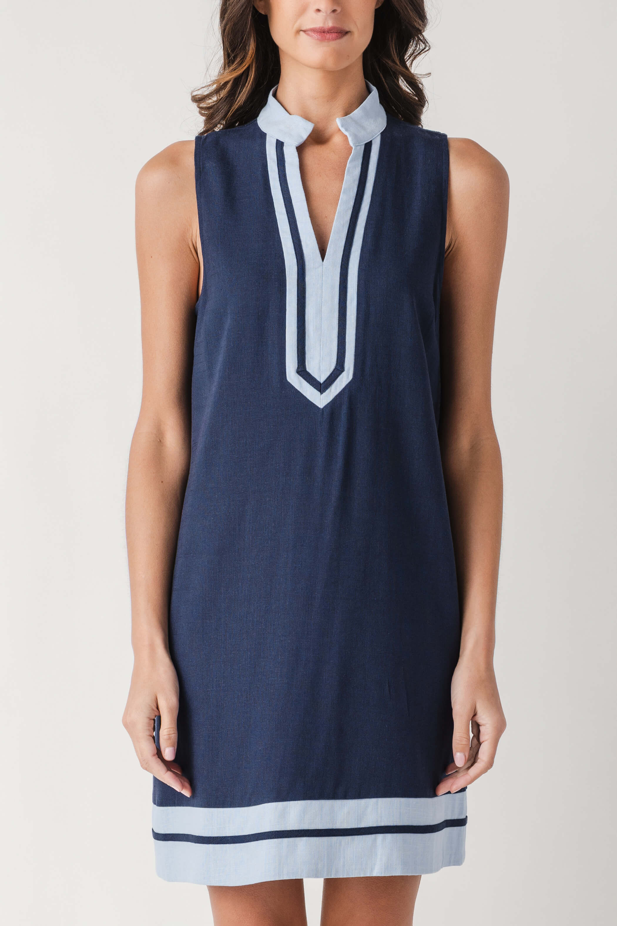 THML Harbor Trim Shift Dress | Social Threads