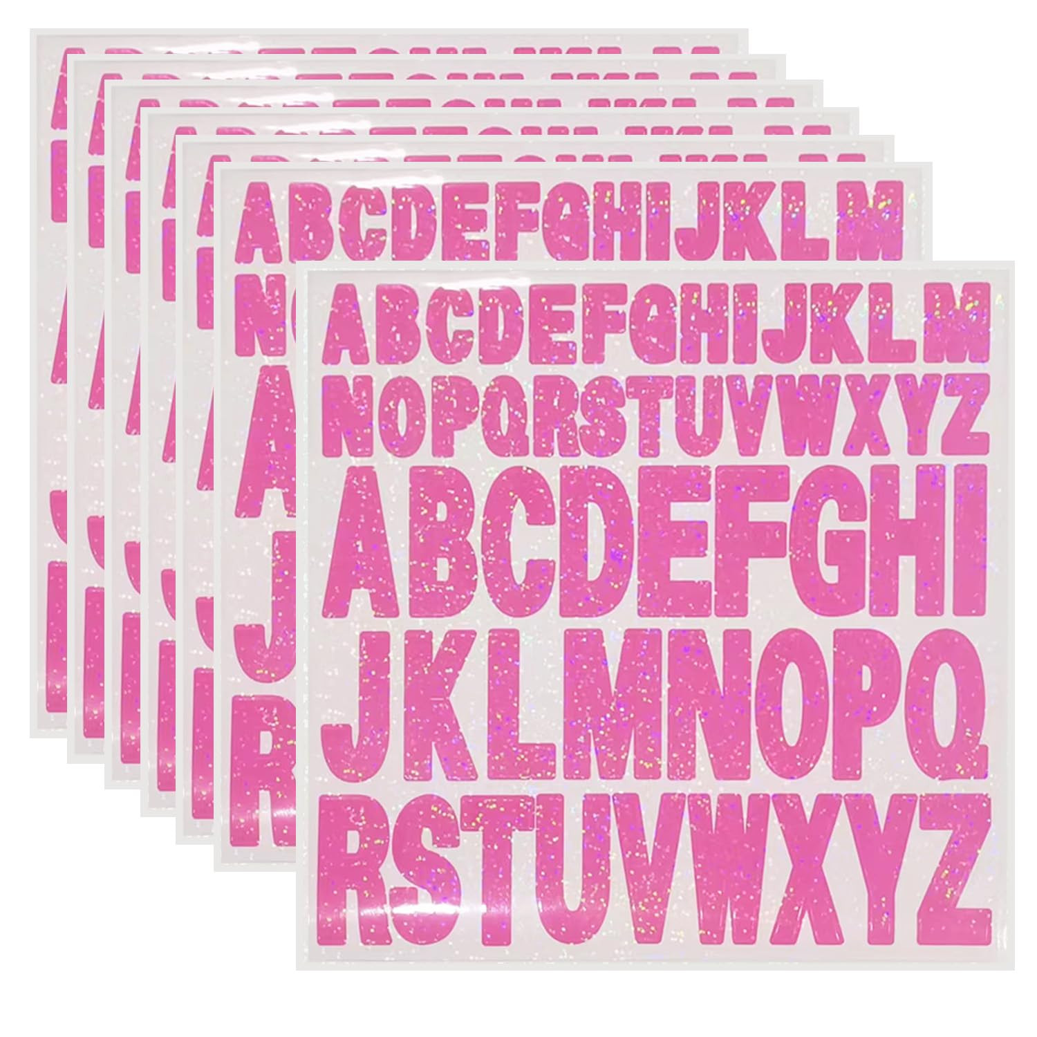 Starboling Letter Stickers,2 Inch+1 Inch Pink Alphabet Sticker,Self Adhesive Vinyl for Crafts Out... | Amazon (US)