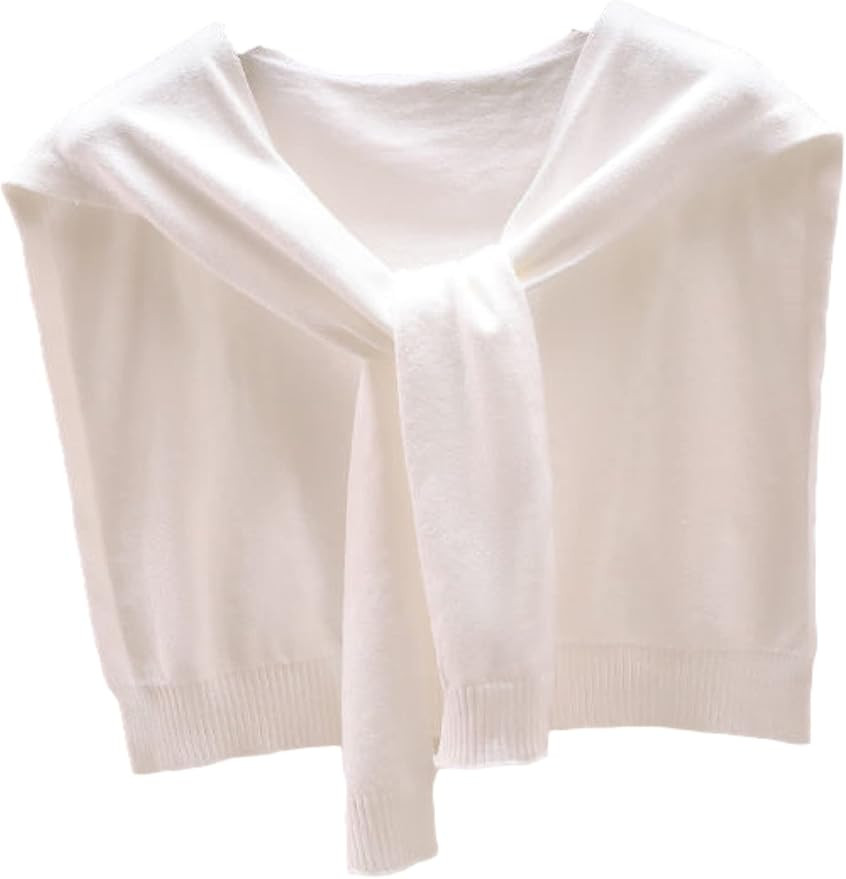 Zontroldy Women's Fashion Sweater Knitted Knotted Shawl Wraps Cape Tops Blouses | Amazon (US)