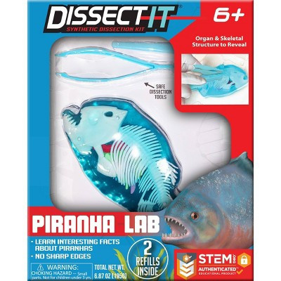 Dissect It Piranha Lab: Educational Science Kit with Tweezers & Guides for 2nd Grade Biology Learning | Target