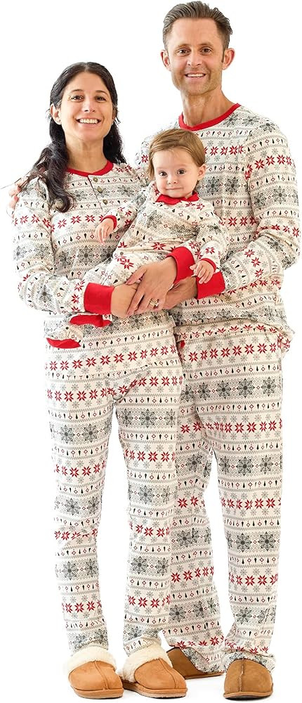 JAMIE Matching Family Jammies Holiday Pajamas 100% Organic Cotton PJs Adults, Kids, Toddlers, Bab... | Amazon (US)