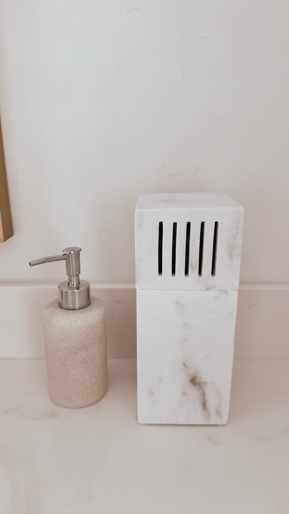 This marble toothbrush and toothpaste holder looks so elegant! 

#LTKHome