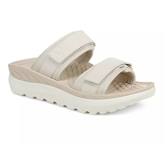 Vionic Adjustable Recovery Slide Sandals - Renewal - QVC.com | QVC