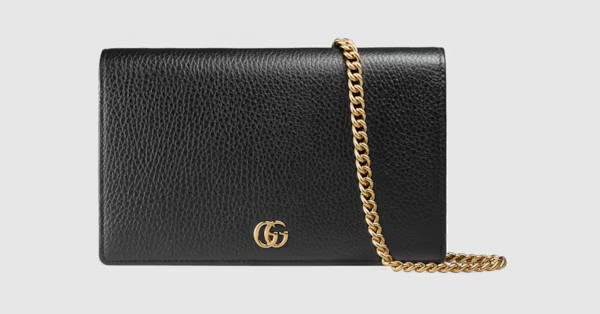 GG Marmont leather mini chain bag | Gucci (US)
