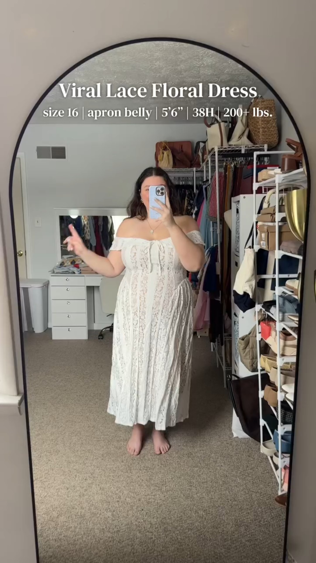 Giving chic but also giving ethereal ✨ #lacedress #shopcider #whitelacedress #babyshowerdress #tiktokshopcreatorpicks