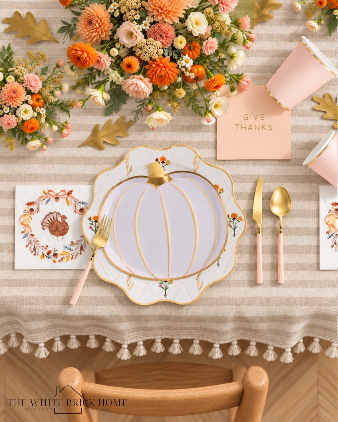 The sweetest little Thanksgiving table for the littlest guests! 🦃🍂🤍

Who says the kids’ table can’t be just as pretty as the grown-ups? 🧡 From the adorable pumpkin plates to the blush pink and gold details, this Thanksgiving tablescape is full of festive charm!

And the best part? Everything is from Amazon and completely disposable! 🙌 All the pretty details without the cleanup!

Comment SHOP and I’ll send you the links to recreate this look! 

#ThanksgivingTablescape #KidsThanksgivingTable #AmazonFinds #AmazonHome #ThanksgivingDecor #KidsTableDecor #ThanksgivingHosting #HolidayTablescape