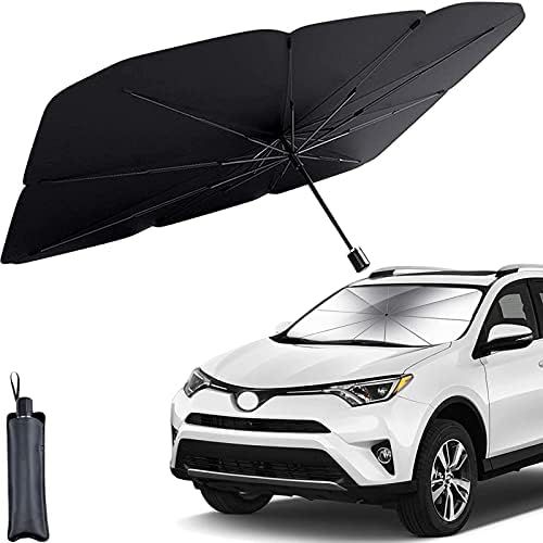 Car Windshield Sunshade Umbrella Foldable Car Sun Visor Front Window Sun Shade Cover Block UV Rays a | Amazon (US)