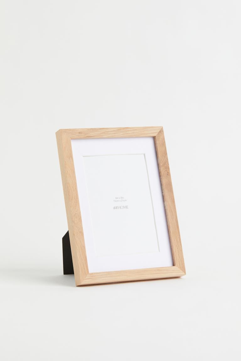 Wooden Photo Frame - Light beige - Home All | H&M US | H&M (US + CA)