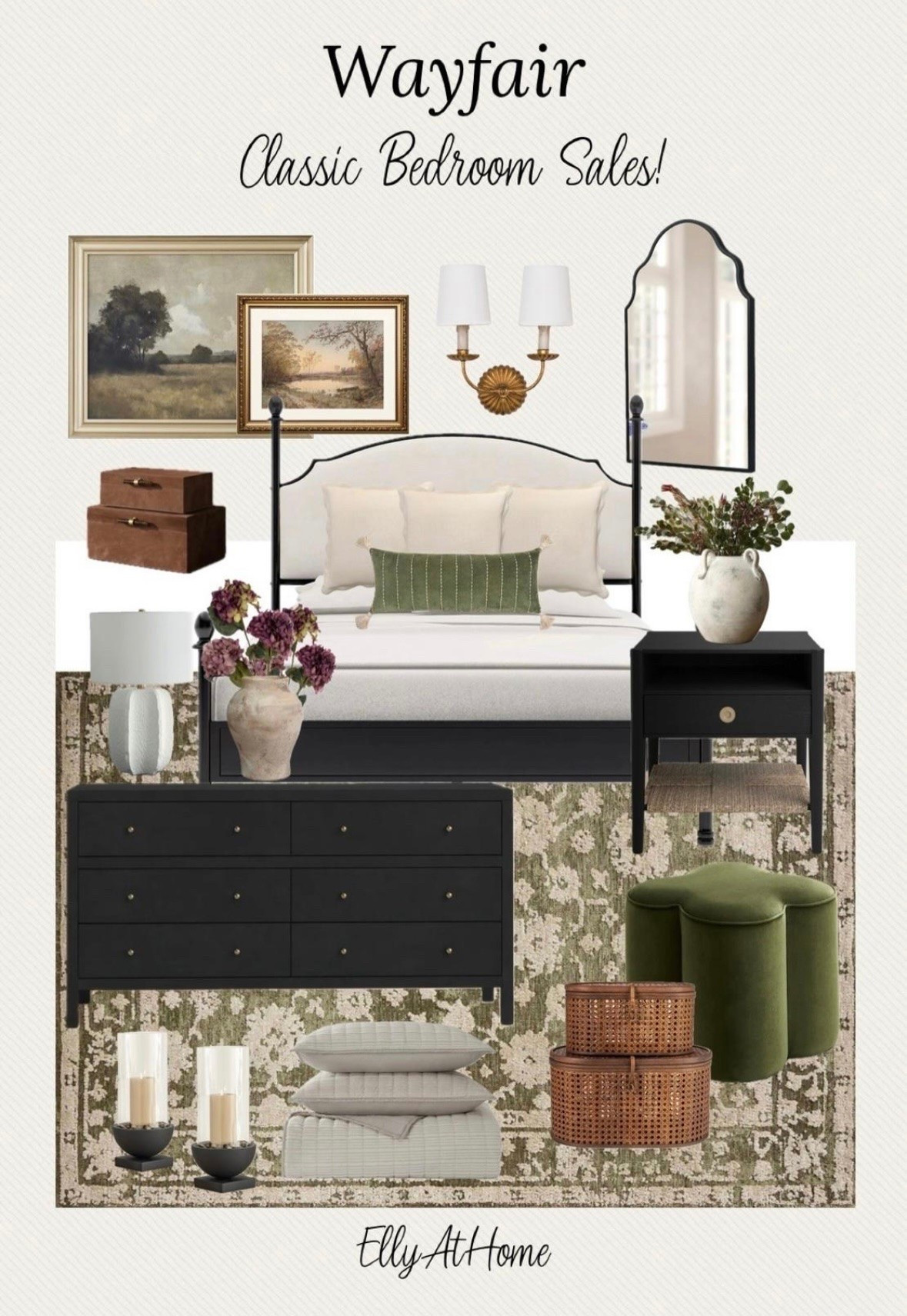 Cozy Classic bedroom styling perfect for a fall transition! Bed, dresser, nightstand, area rug, ottoman, bedding, artwork and more home decor accessories. Many selections on sale! @Wayfair

#LTKdayinmylife #LTKHome #LTKSaleAlert