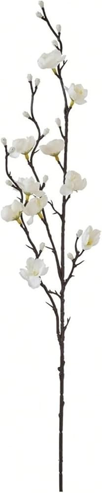 ZHUAYSEJXA Nearly Natural 2pcs 21.65Inch Artificial White Plum Blossom Mini Wintersweet Faux Flow... | Amazon (US)