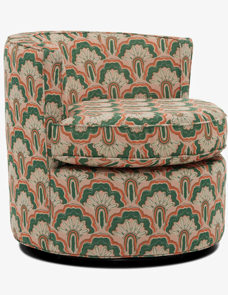 Deco Peacock Carly Swivel Chair | Dazey LA