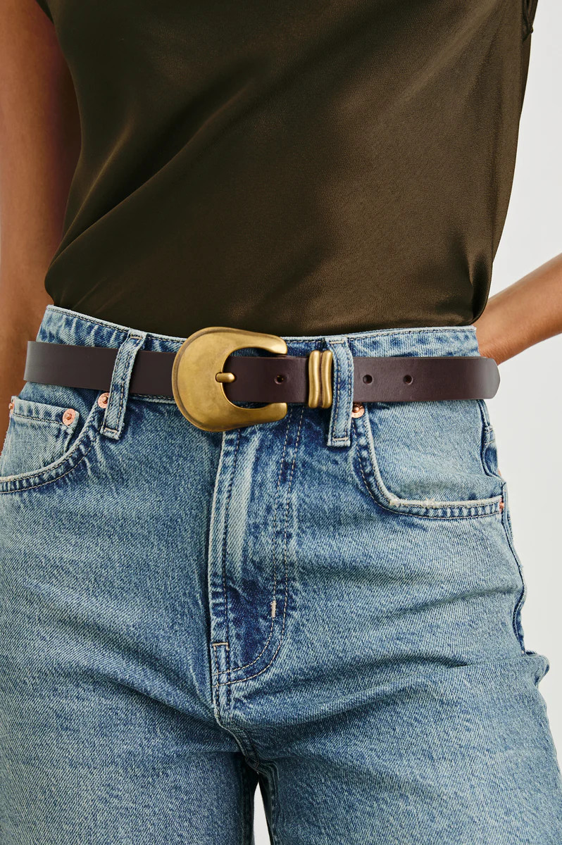 RODEO BELT - BROWN GOLD | Rails