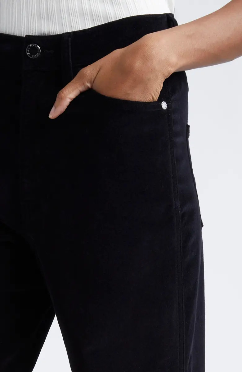 Veronica Beard Taylor Velvet High Waist Wide Leg Jeans | Nordstrom | Nordstrom