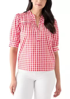 Crown & Ivy™ Women's Popover Top with Front Yoke | Belk