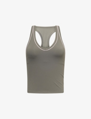DayFlex Built-In Support V-Neck Racer Stretch-Woven Vest Top | Selfridges