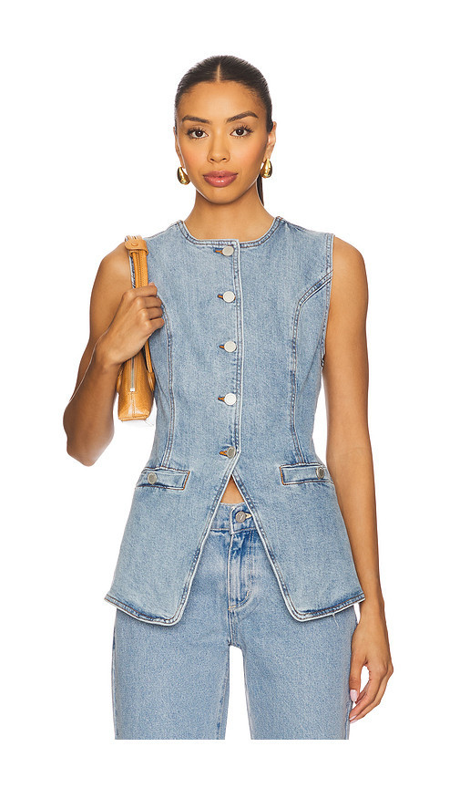 BLANKNYC Denim Vest in Blue. Taglia M. Also in L, S, XS. | Revolve Clothing (Global)