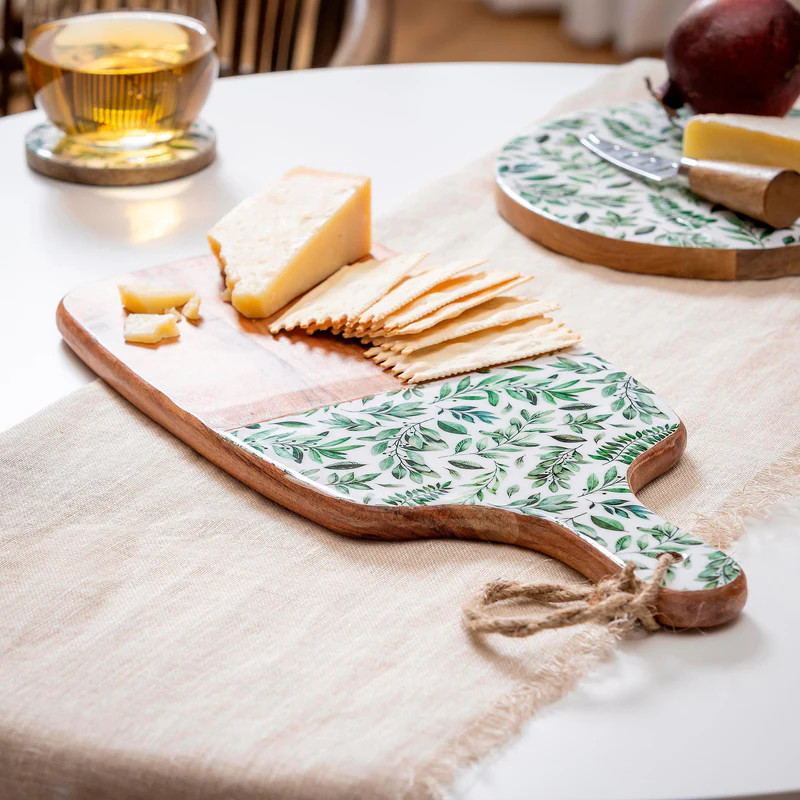 Olive Oasis Wood Cutting Board, 16"L | Plow & Hearth