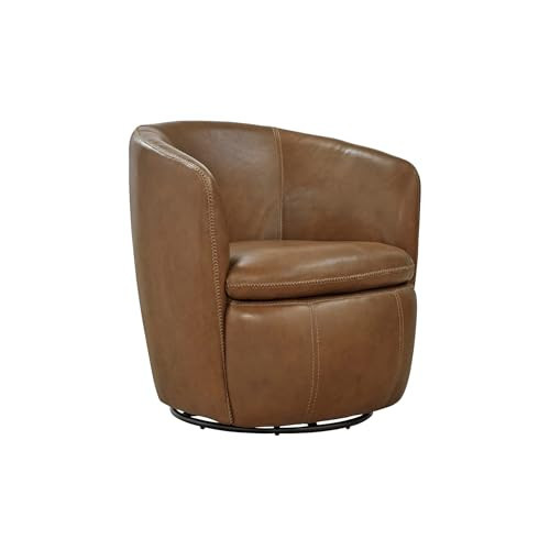 Signature Design by Ashley Kierreys Swivel Chair, 31.25" W x 29" D x 31.63" H, Light Brown | Amazon (US)