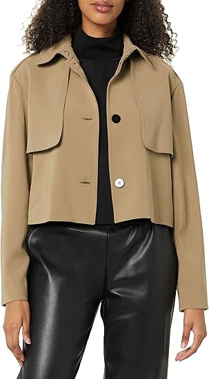 Theory Women's Crop Trench | Amazon (US)