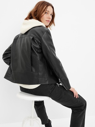 Faux-Leather Moto Jacket | Gap (US)