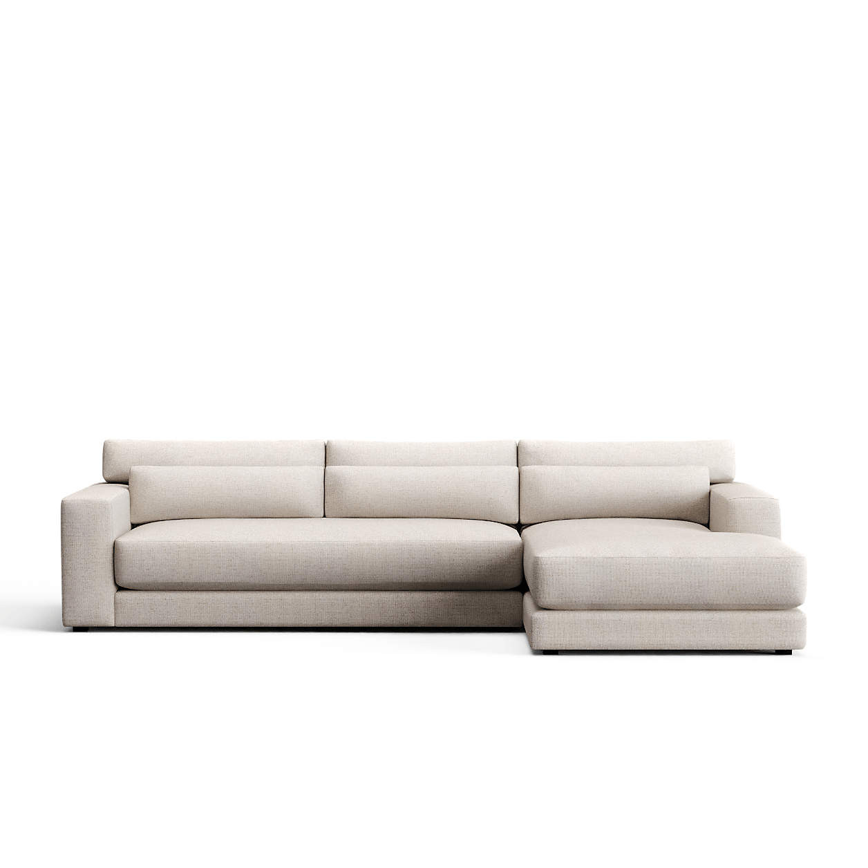 Retreat 2-Piece Sectional Sofa with Chaise Lounge + Reviews | Crate & Barrel | Crate & Barrel