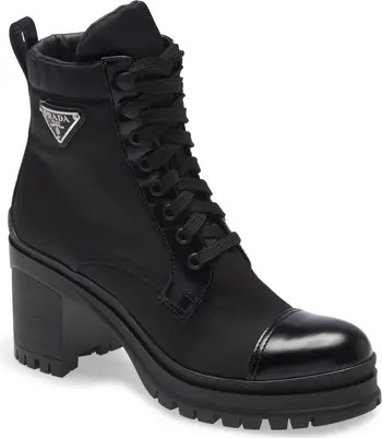Prada Block Heel Combat Boot | Nordstrom | Nordstrom