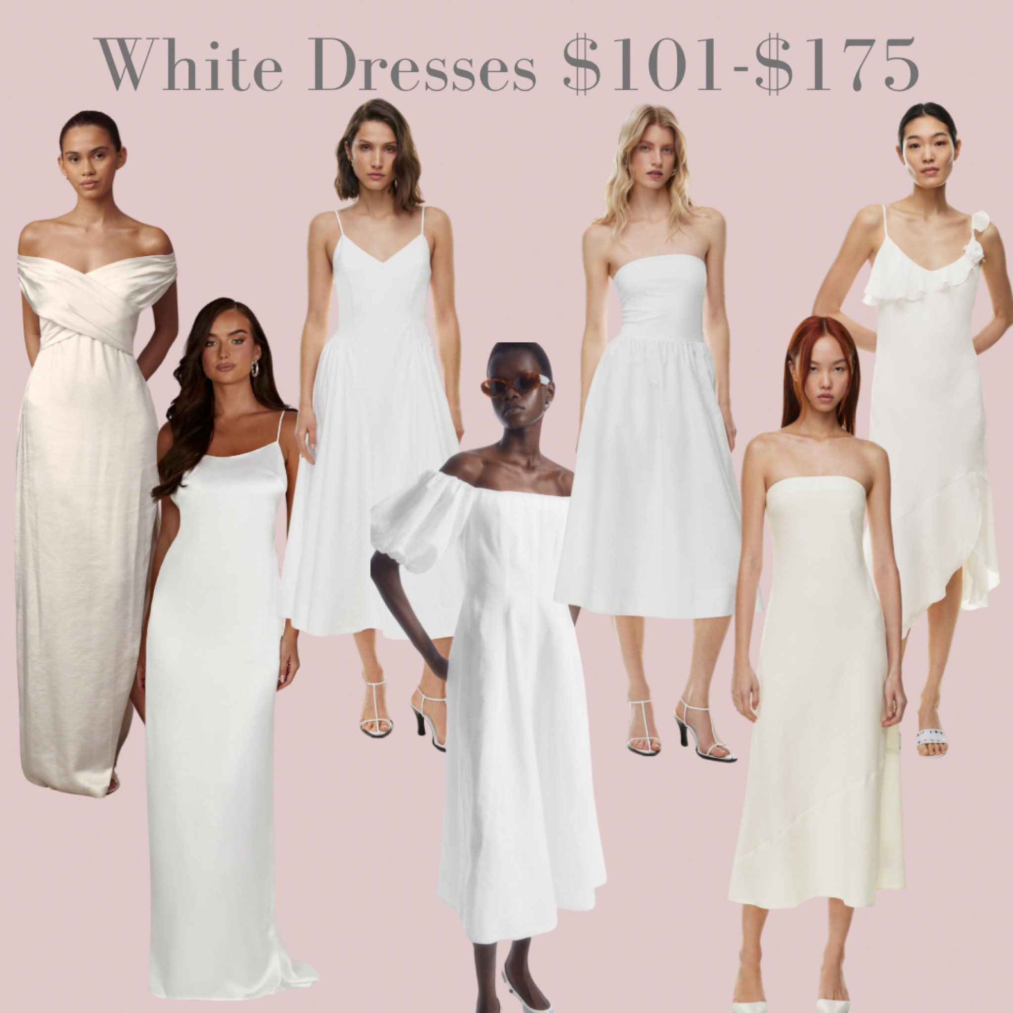 Check out this beautiful low priced white dresses. Perfect for graduation dresses or a fun bridal dress.

#LTKSeasonal