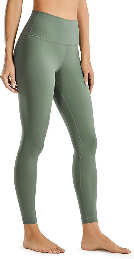 CRZ YOGA Women's Naked Feeling Yoga Pants 25 Inches - 7/8 High Waisted Workout Leggings | Amazon (US)