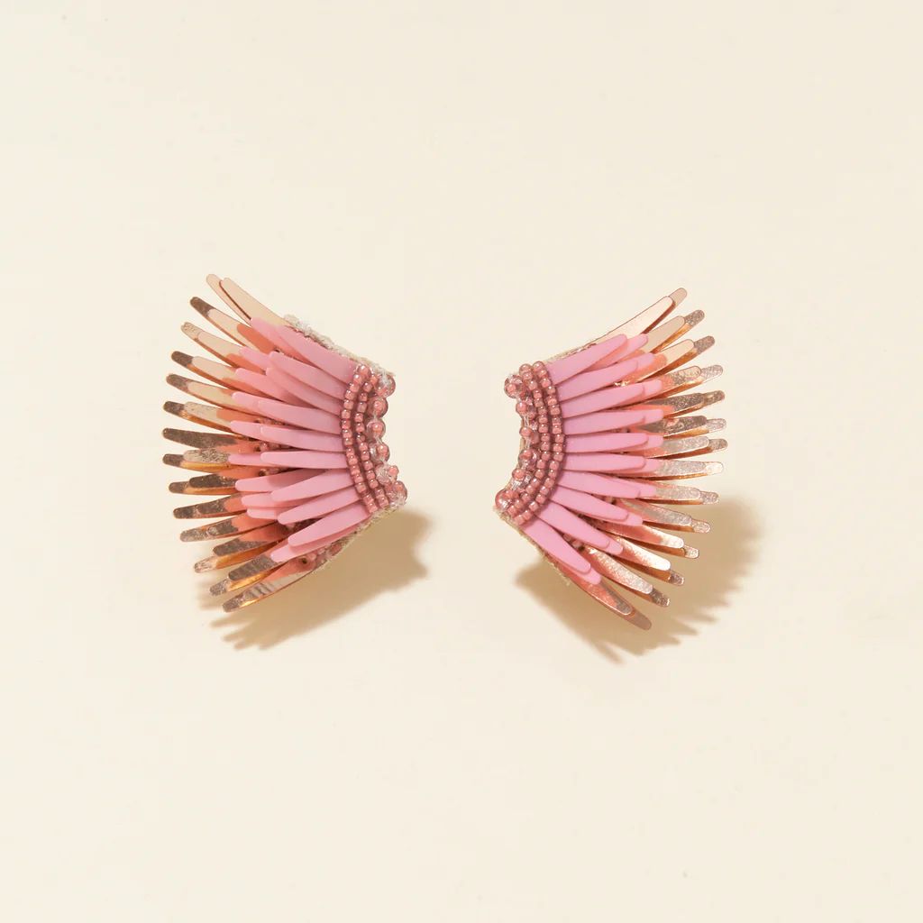 Mini Madeline Earrings Blush Rosegold | Mignonne Gavigan