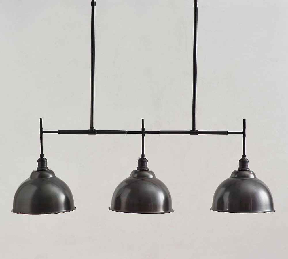 Metal Bell Linear Chandelier | Pottery Barn (US)