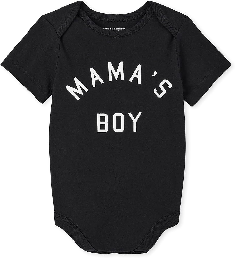The Children's Place unisex baby Matching Family Mama's Boy Graphic Bodysuit | Amazon (US)