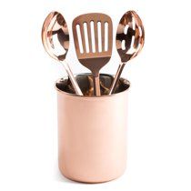 Thyme & Table 4-Piece Copper Kitchen Utensil and Holder Set | Walmart (US)