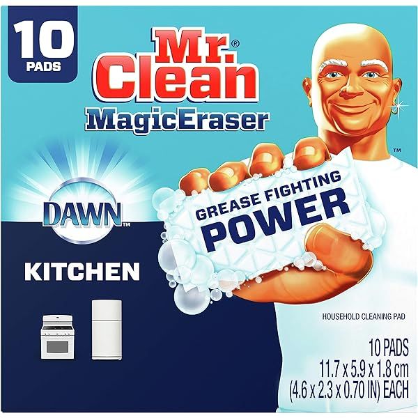 Mr. Clean Magic Eraser, Extra Durable, Shoe, Bathroom, and Shower Cleaner, Cleaning Pads with Durafo | Amazon (US)