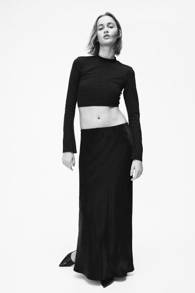 Satin Maxi Skirt | H&M (US + CA)