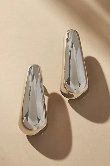 Gold Oval Drop Earrings | Anthropologie (US)