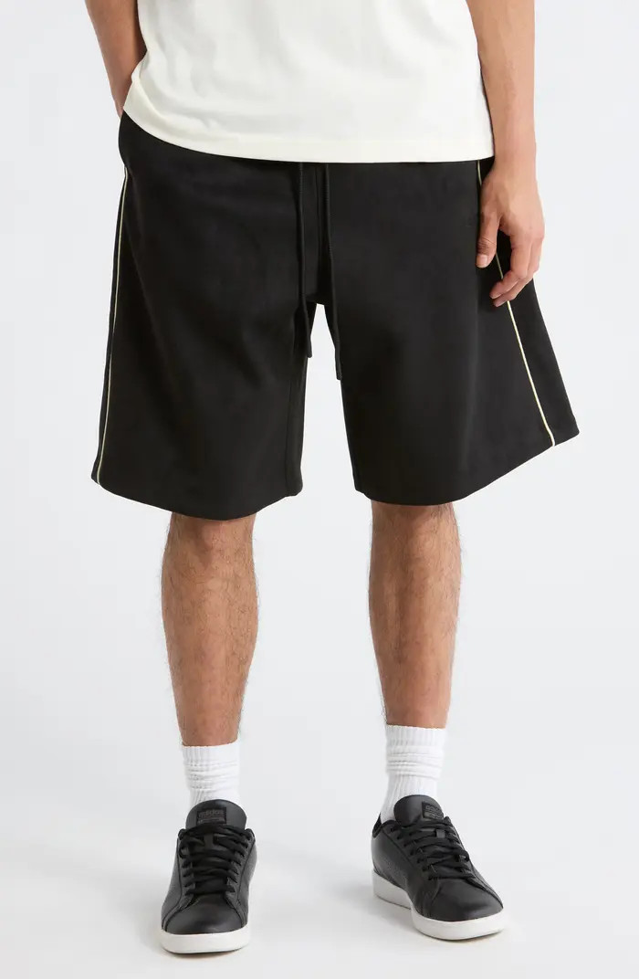 Signature Relaxed Sweat Shorts with Piping | Nordstrom