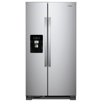 Whirlpool In Door Can Caddy 21.4-cu ft Side-by-Side Refrigerator with Ice Maker ,Water and Ice Di... | Lowe's