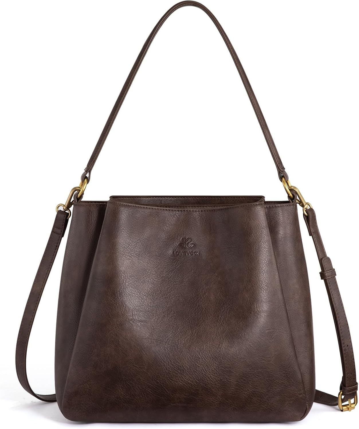 LOVEVOOK Hobo Bag for Women with Three Large Compartments Womens Purse | Amazon (US)