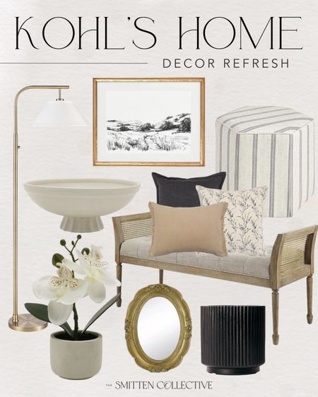 Kohl’s home decor refresh! So many items I am loving right now including this bench, brass table mirror, floor lamp, faux plant, ottoman, vase, ceramic bowl, framed art, throw pillows and more.

kohls, kohl’s home decor, kohls home, kohls home decor refresh, summer refresh, home decor, living room decor, bedroom decor, home decor inspiration, neutral home decor, trending home decor 

#LTKSeasonal #LTKStyleTip #LTKHome