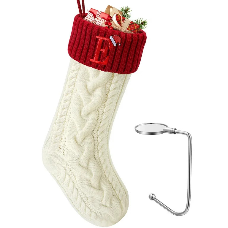 Ayieyill Christmas Stockings with Letters, Super Soft Monogram Christmas Stockings Xmas Gift | 20... | Walmart (US)