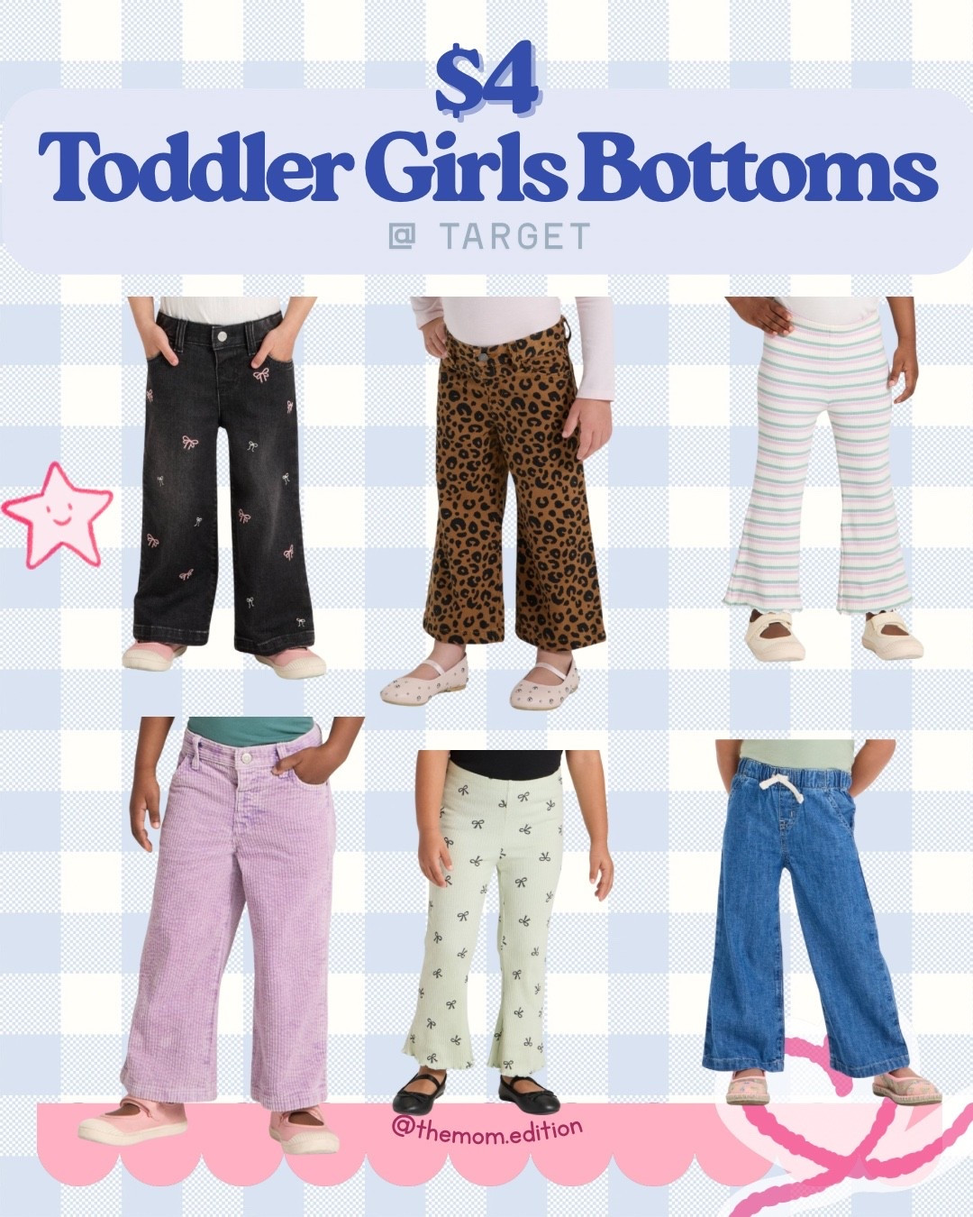 The cutest toddler girl pants/jeans on sale!! For under $5 at target! These are an essential in our daughter's wardrobe! 
Snag these adorable toddler girl bottoms for just $4! Perfect for playdates, preschool, or everyday wear, these comfy and stylish pants, leggings, and shorts are designed for all-day comfort. Available in trendy colors and prints your little one will love don’t miss this budget-friendly deal for fashionable toddler outfits.

#LTKKids #LTKFamily