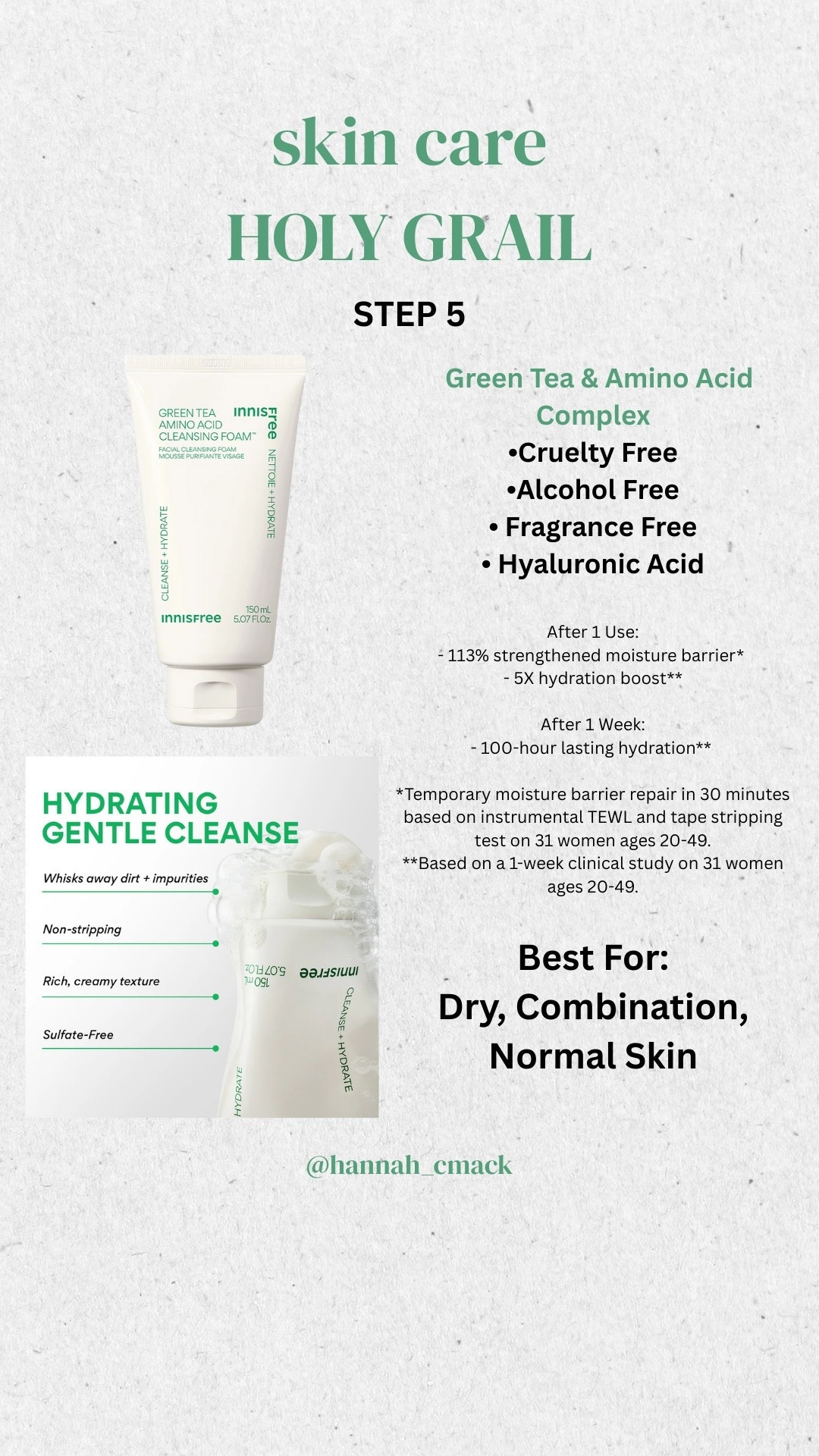 So gentle on the skin, all time favorite cleanser!! 💚

#LTKFindsUnder50 #LTKBeauty #LTKU