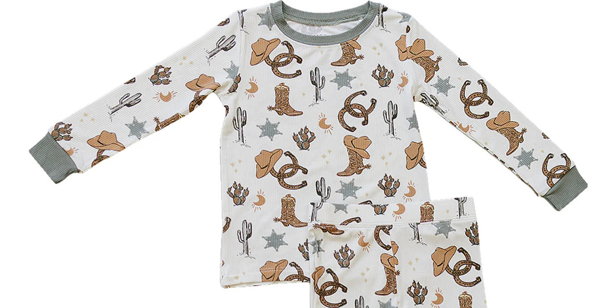 Navy Floral Bamboo Cozy Set for Kids | Sizes 6M-5/6Y | Mebie Baby